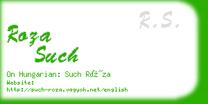 roza such business card